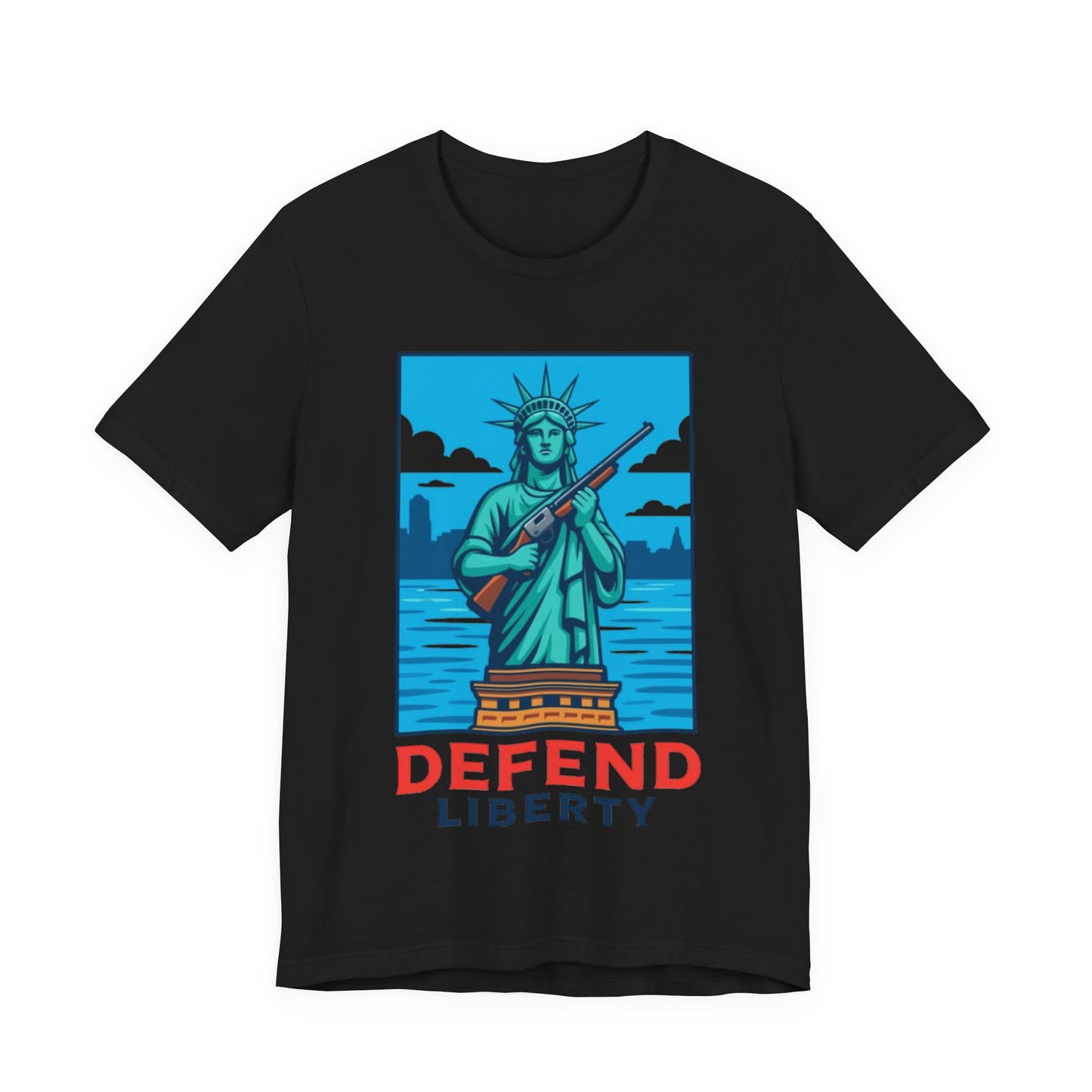 Defend Liberty Unisex T-Shirt (Front Design)
