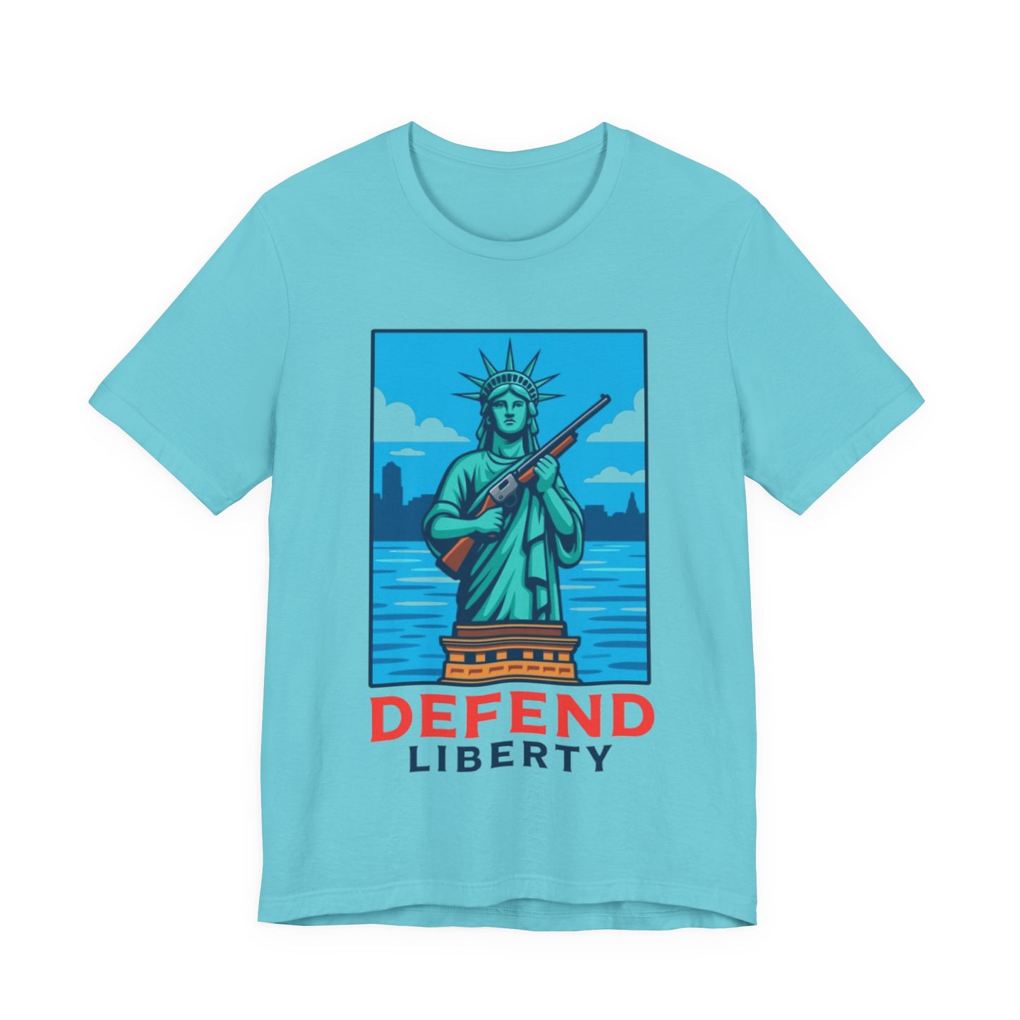 Defend Liberty Unisex T-Shirt (Front Design)