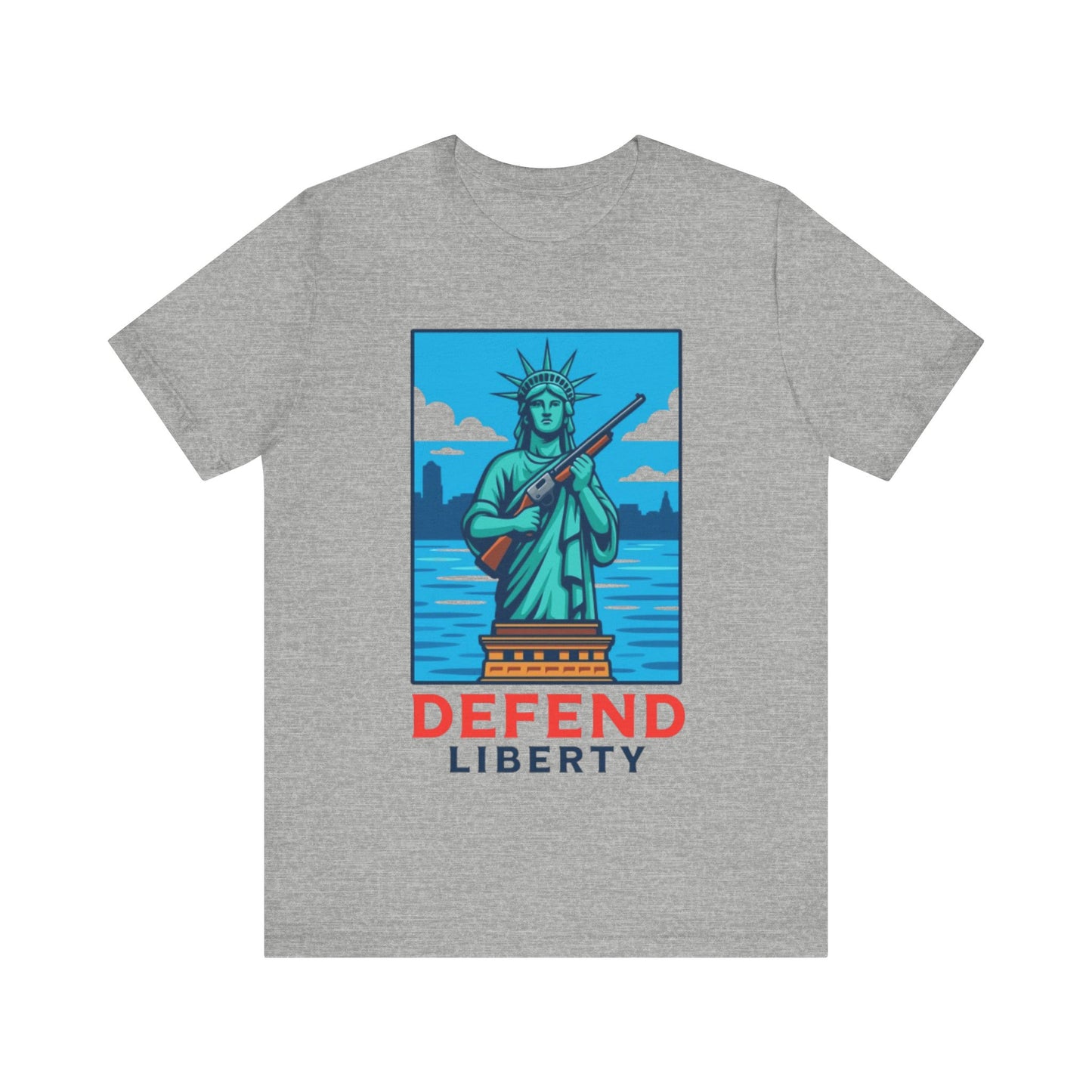 Defend Liberty Unisex T-Shirt (Front Design)