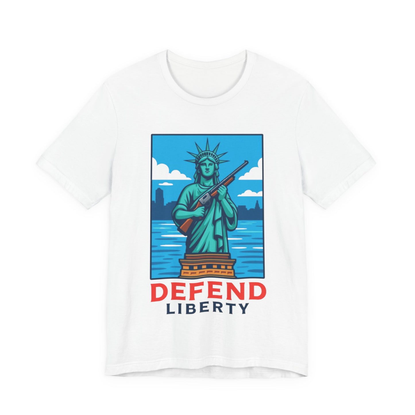 Defend Liberty Unisex T-Shirt (Front Design)