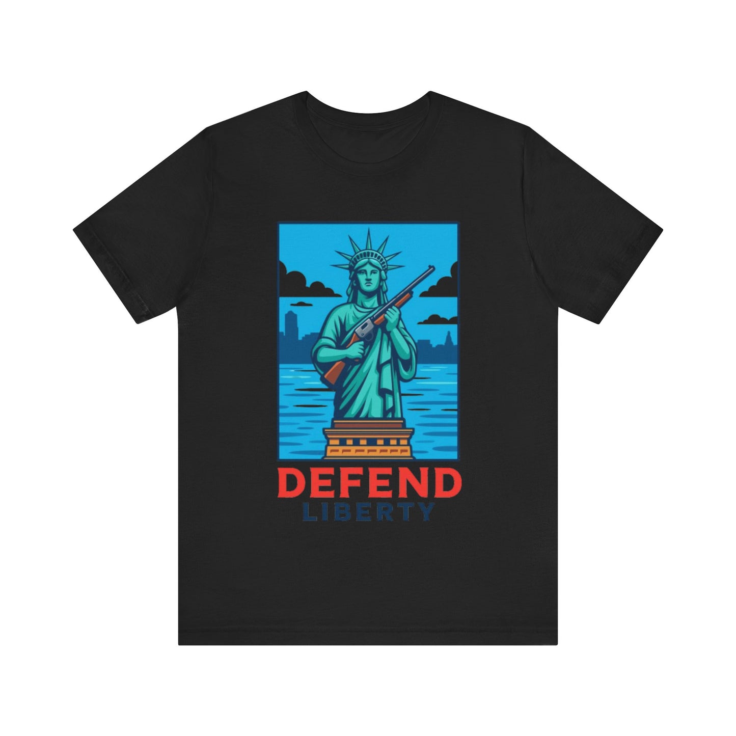 Defend Liberty Unisex T-Shirt (Front Design)