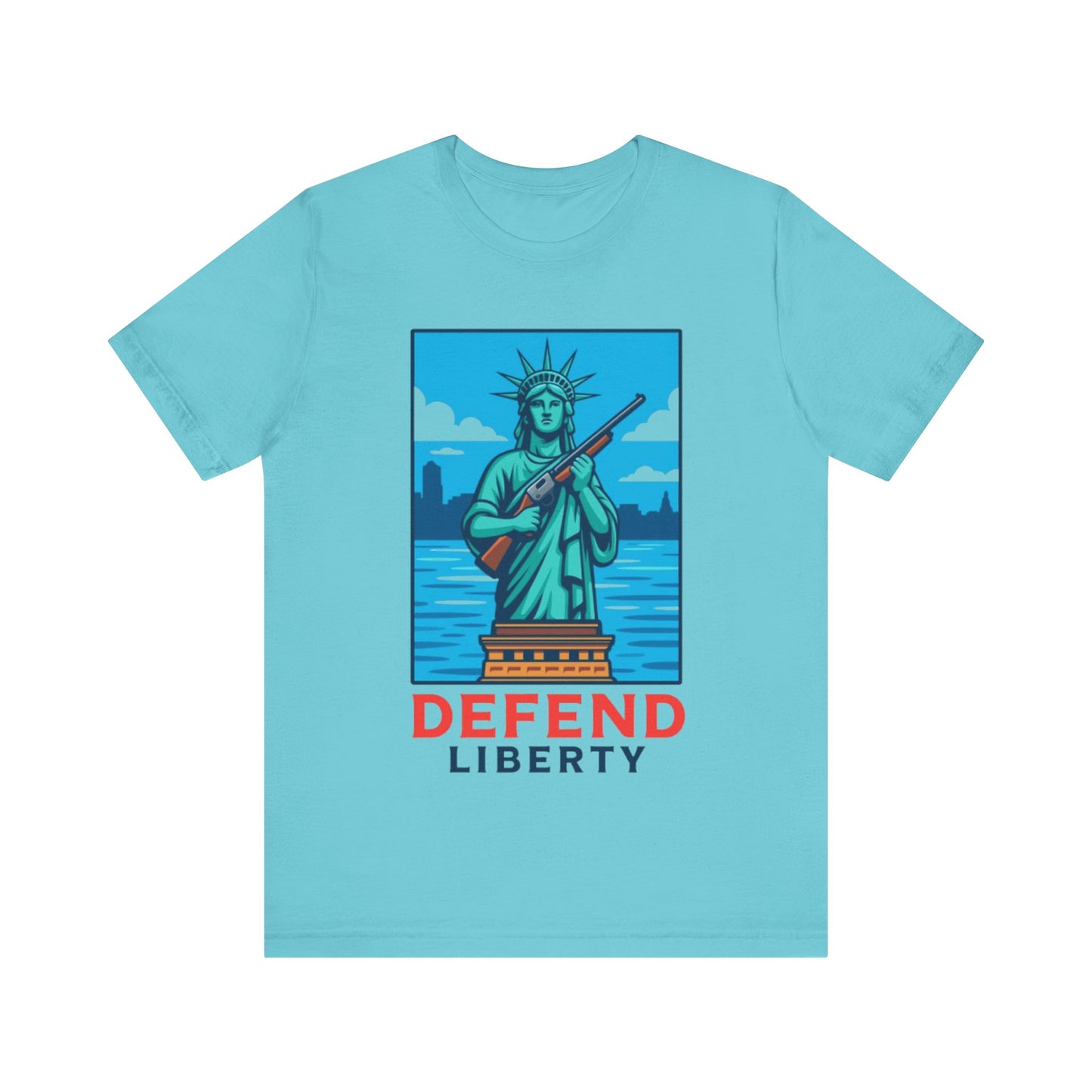 Defend Liberty Unisex T-Shirt (Front Design)