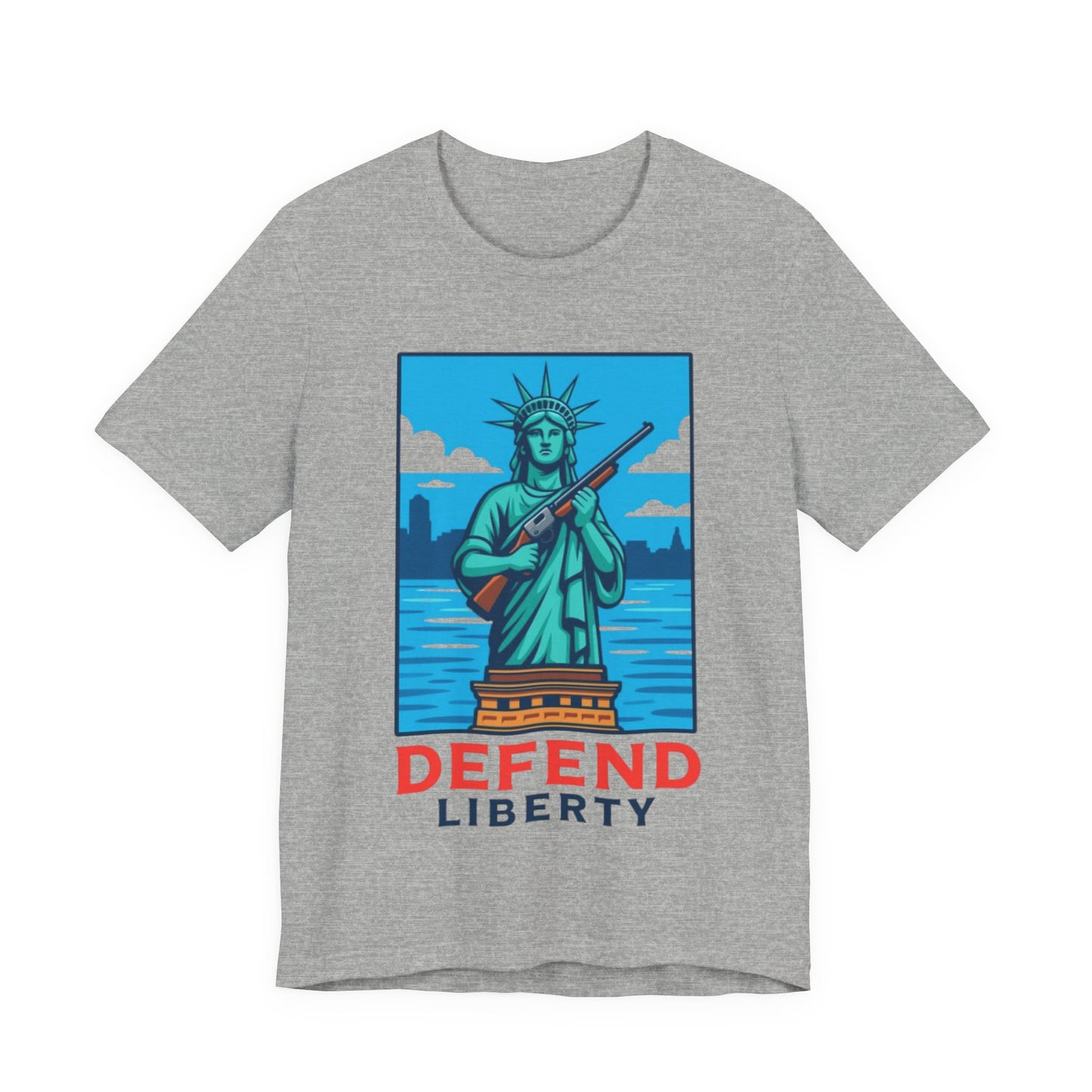 Defend Liberty Unisex T-Shirt (Front Design)