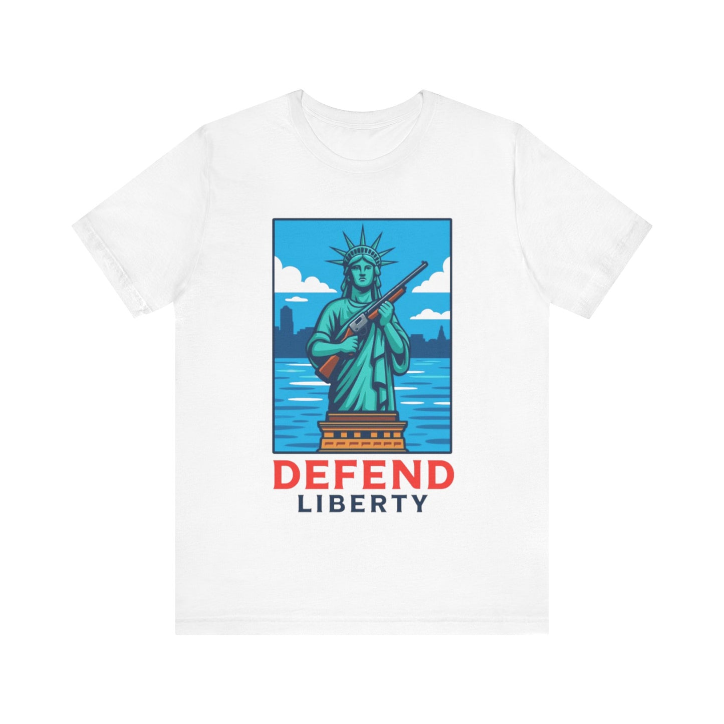 Defend Liberty Unisex T-Shirt (Front Design)