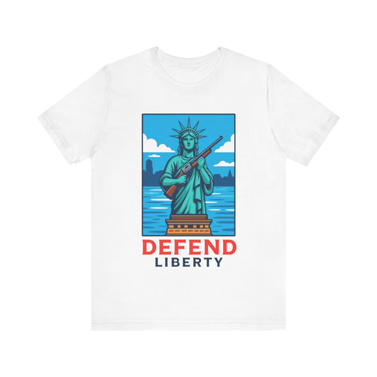 Defend Liberty Unisex T-Shirt (Front Design)